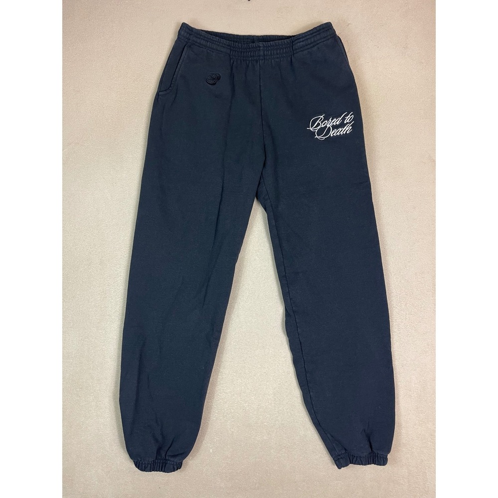 Bored Ape Bored‎ To Death BAYC Mens L Black Sweatpants Embroidered Logo